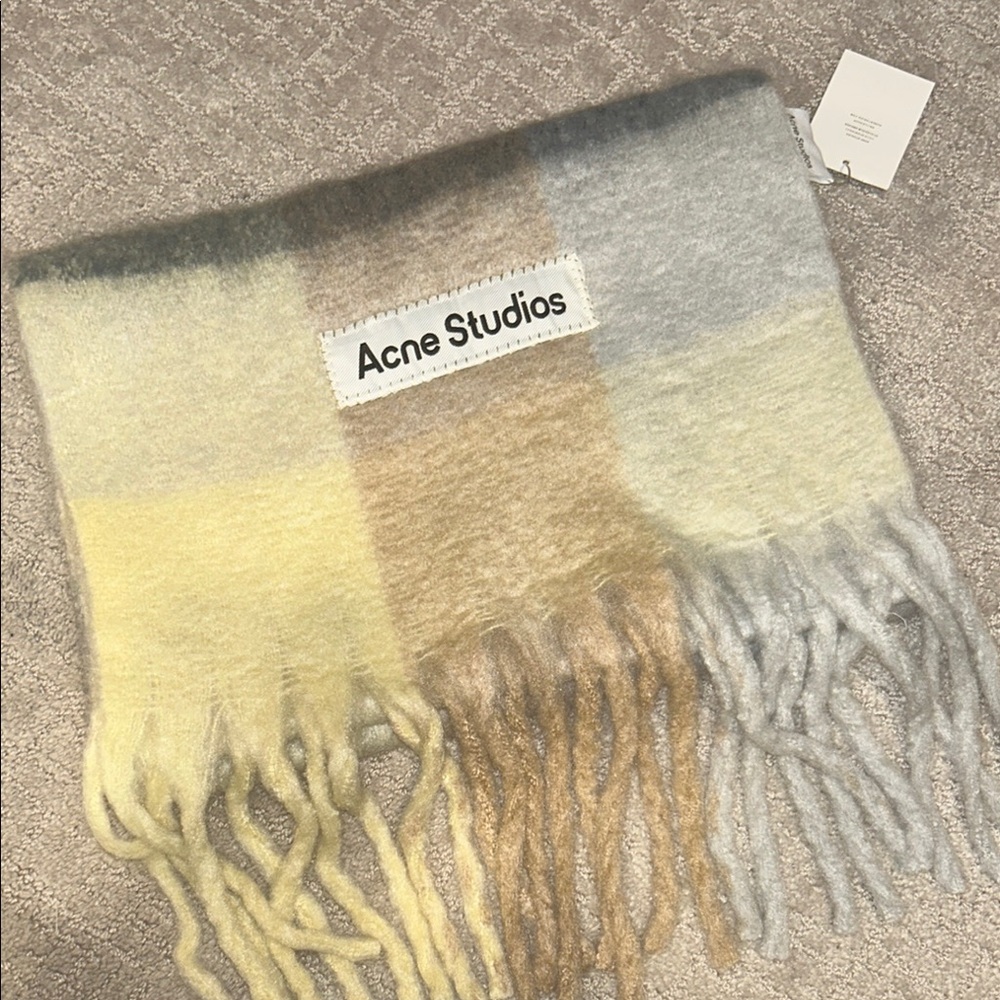 Acne Studios Multicolor Plaid Scarf